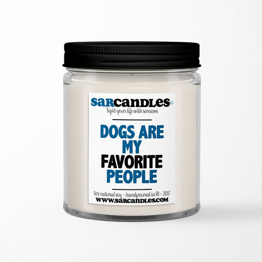 Dogs Are My Favorite People Candle