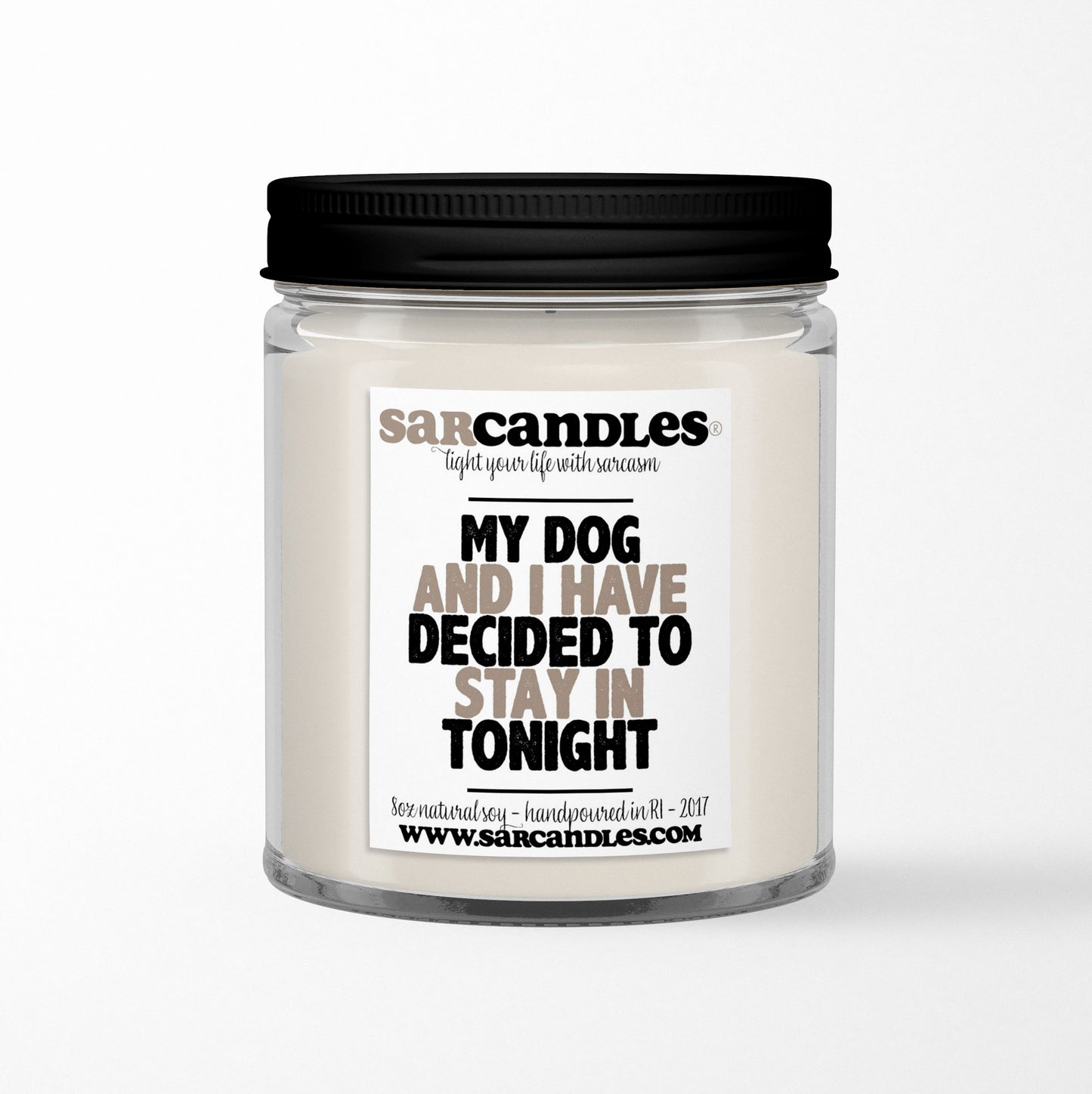 My Dog And I Have Decided To Stay In Tonight Candle